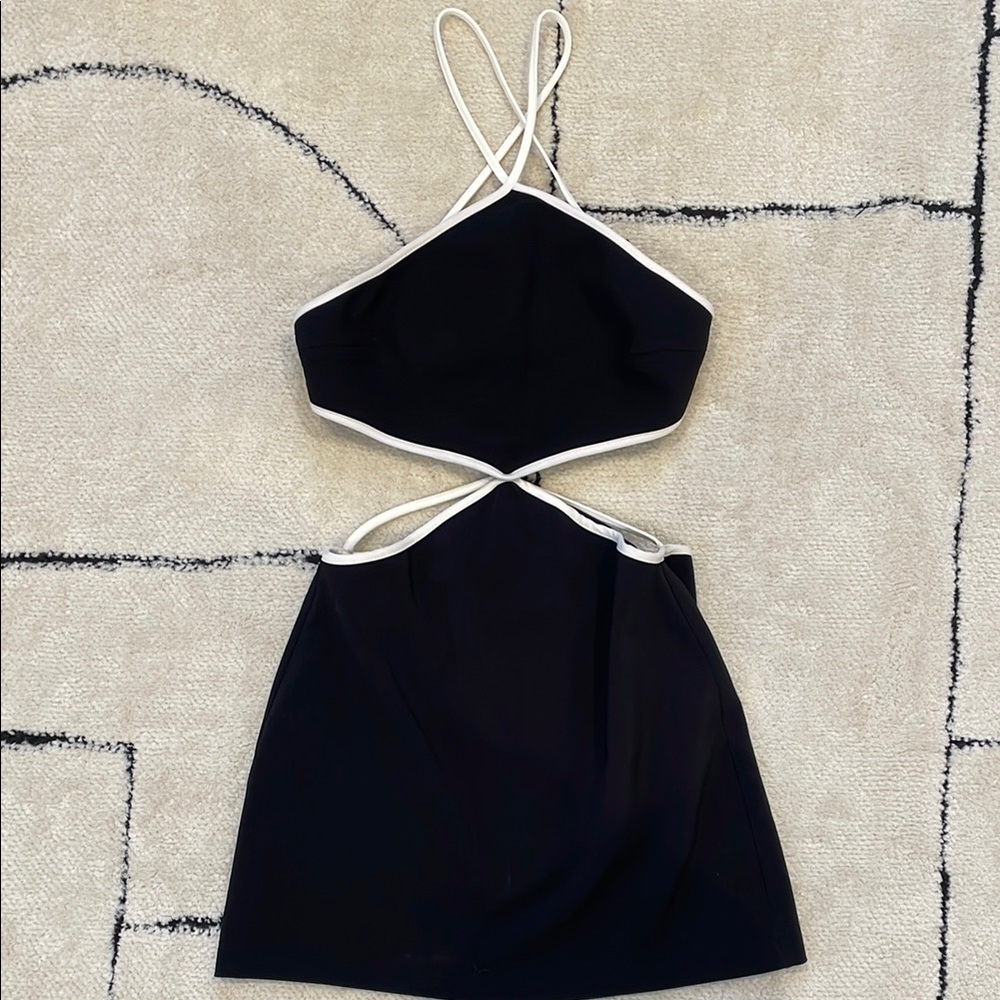 Black and White Women's Dress